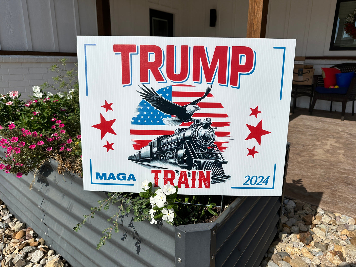 Trump 2024 Yard Sign Yard Sign with Yard Stake Political Sign UV Printed Premium Quality Funny Signs, Yard Art
