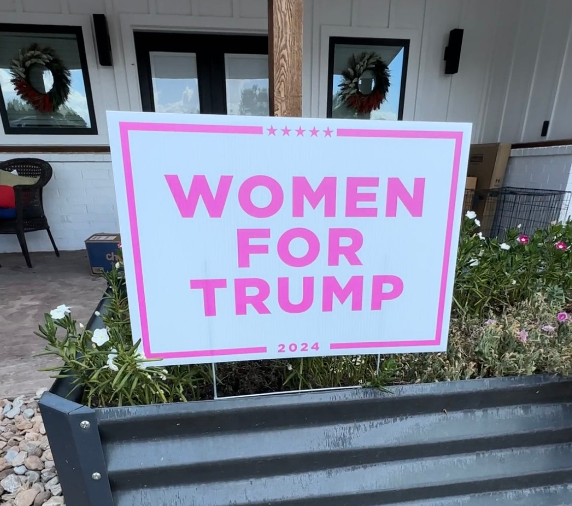 Trump 2024 Yard Sign Yard Sign with Yard Stake Political Sign UV Printed Premium Quality Funny Signs, Yard Art