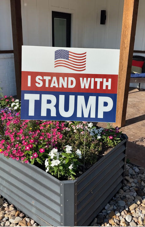 Trump 2024 Yard Sign Yard Sign with Yard Stake Political Sign UV Printed Premium Quality Funny Signs, Yard Art