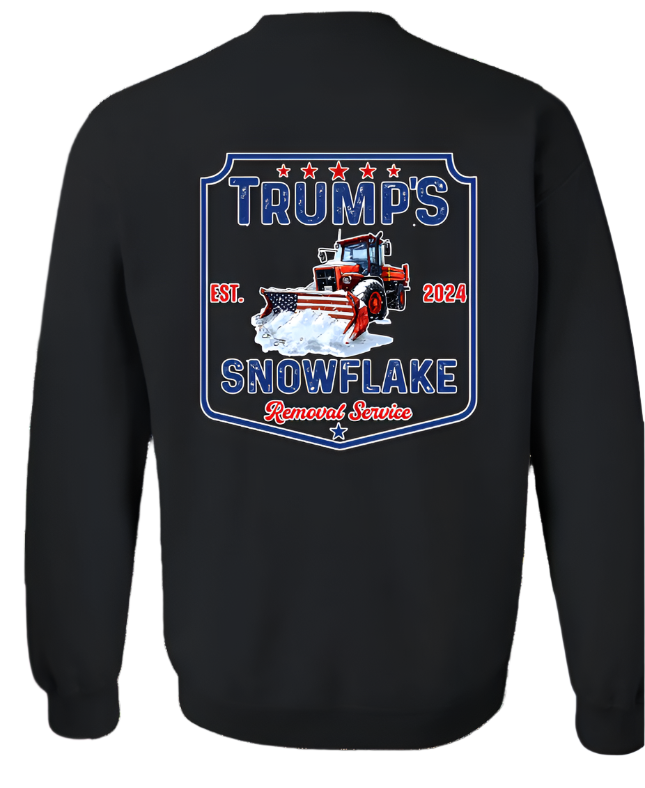 Trump Snowflake Removal Service 2024 VINTAGE Sweatshirt Funny Unisex