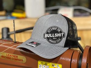 BS Patch Hat with Premium Leatherette on a Richardson 112 SnapBack Custom Patch Hat