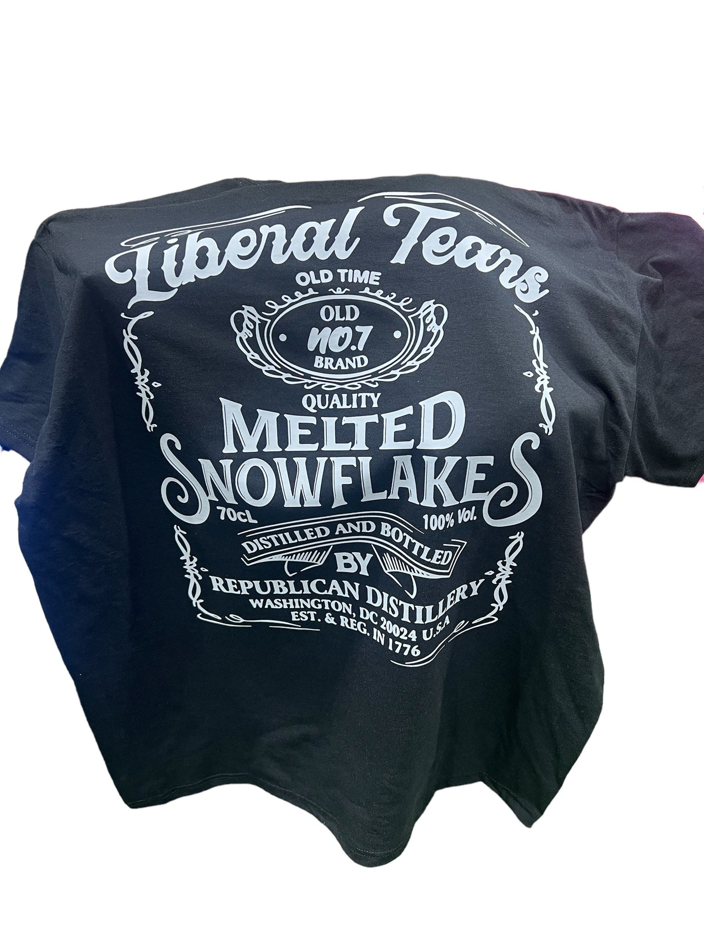 Liberal Tears Melted Snowflakes T-Shirt DryBlend Moisture Wicking High Quality TShirt Funny Shirt AdultTShirt