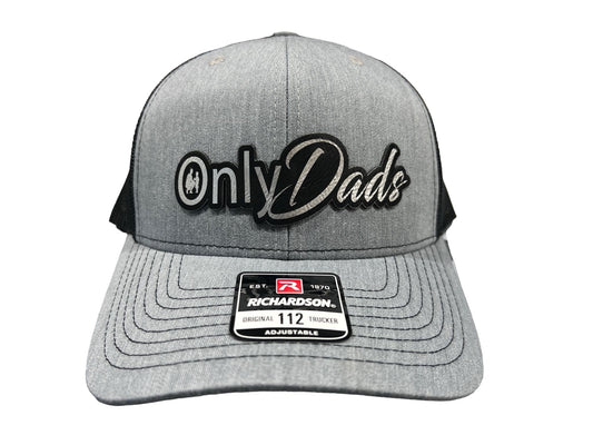 OnlyDads LARGE Leatherette Patch on Richardson 112 Trucker Hat