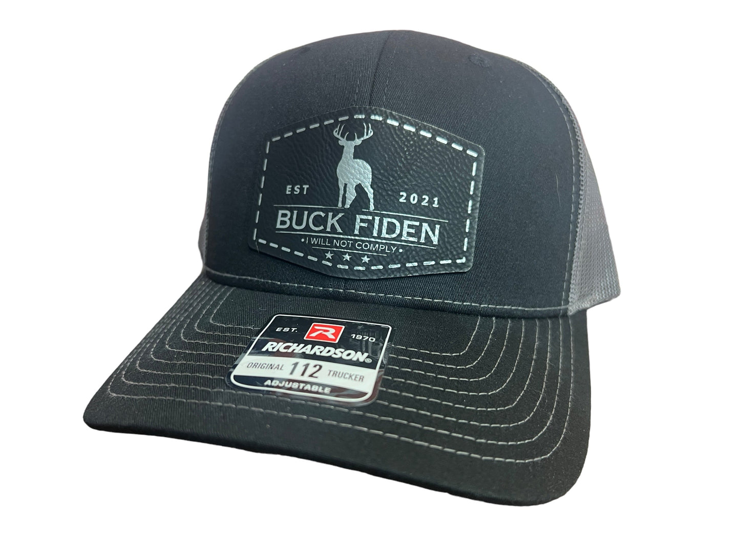 Buck Fiden Hat I Will Not Comply Patch Hat Richardson 112 Trucker Hat