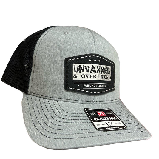 UNVAXXED & Over Taxed™ Richardson 112 Trucker Hat Best Hat for Men