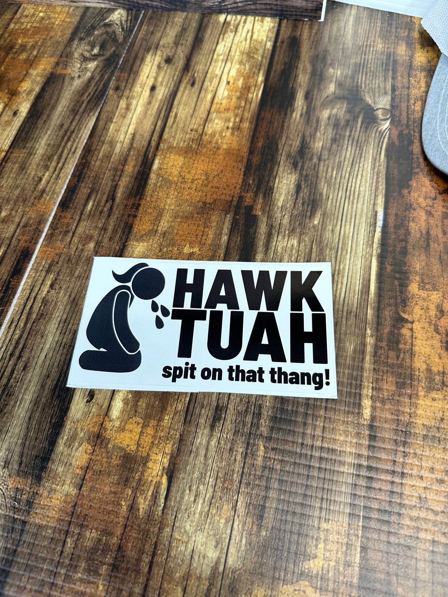 Hawk Tuah Spit on That Thang Sticker Funny Decal, Adult Humor Premium Quality Decal Best Selling Stickers