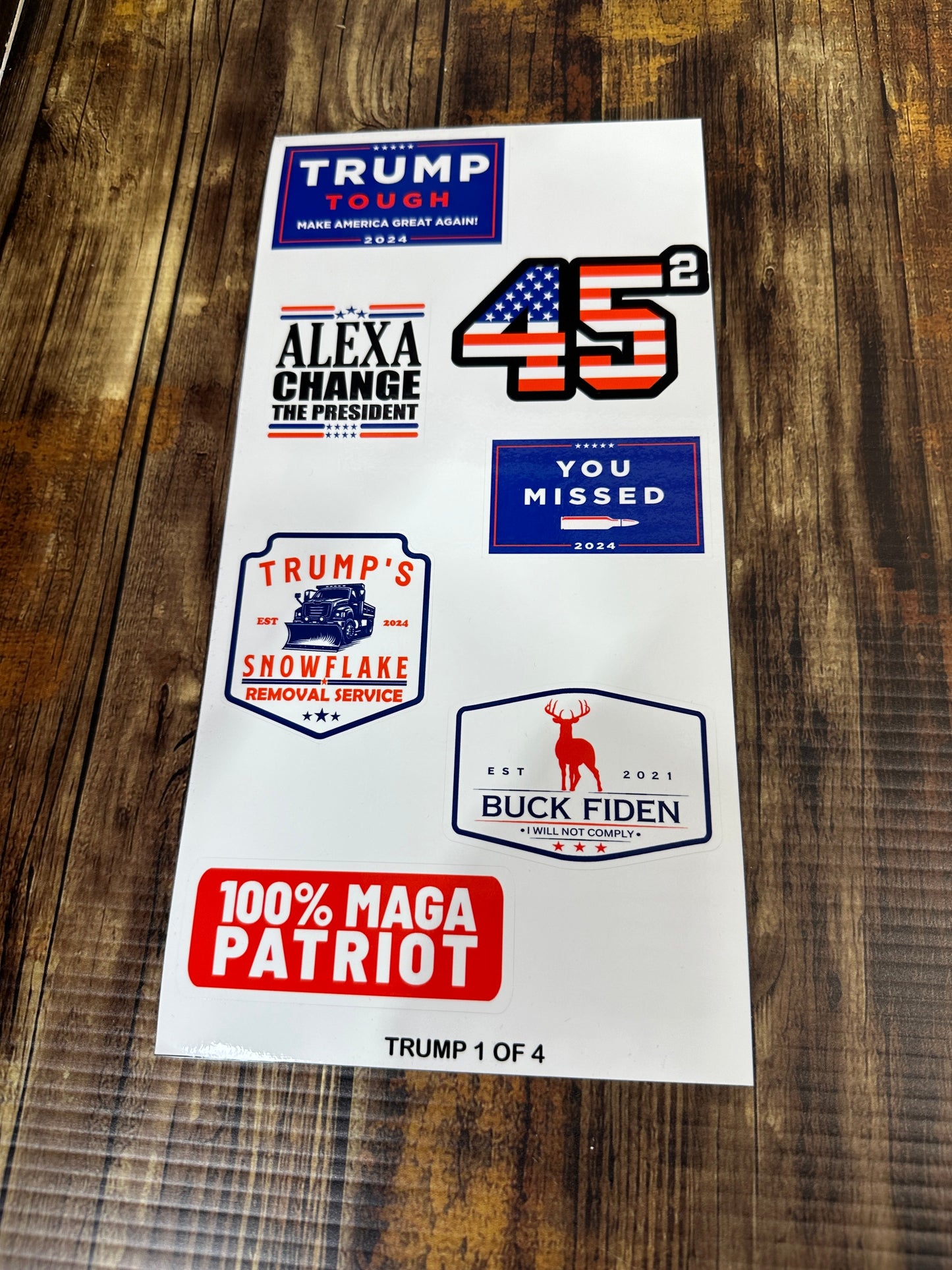 Trump Make America Great Again Sticker Packs 30 Piece Blue Collar Hard Hat Sticker Packs Made with Premium Vinyl