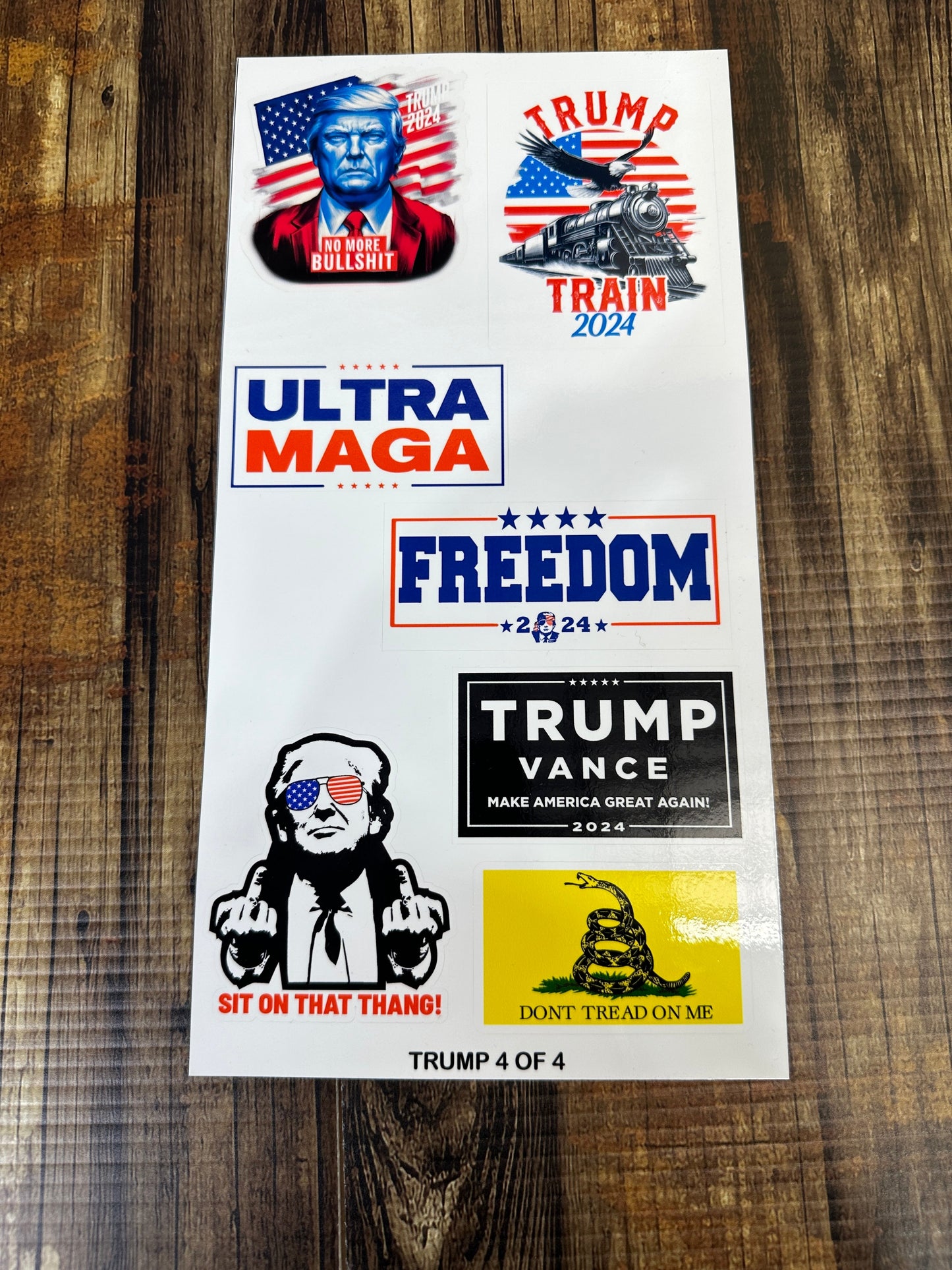 Trump Make America Great Again Sticker Packs 30 Piece Blue Collar Hard Hat Sticker Packs Made with Premium Vinyl