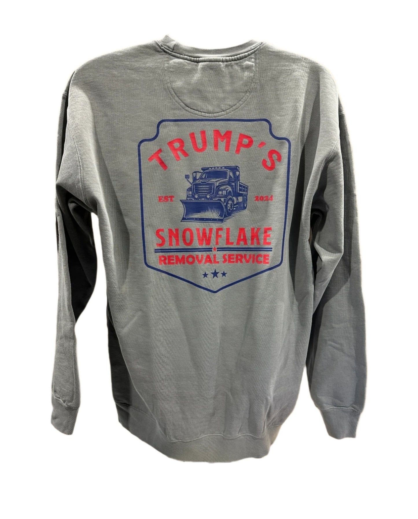 Trump Snowflake Removal Service 2024 Sweatshirt - High Quality Sweatshirt Funny Unisex Sweatshirt  Cotton