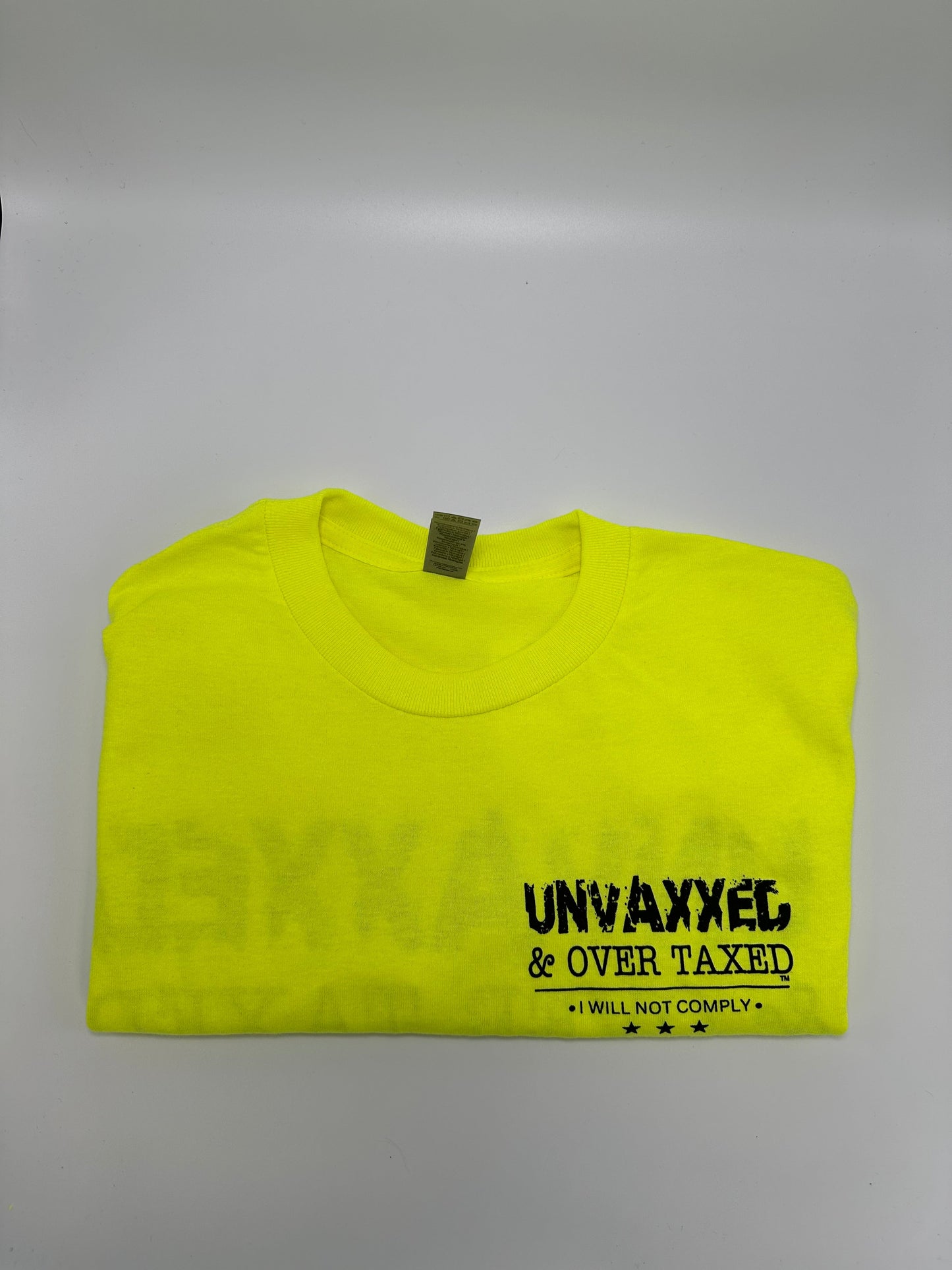 Unvaxxed & Over Taxed™ T-Shirt - DryBlend Moisture Wicking High Quality TShirt