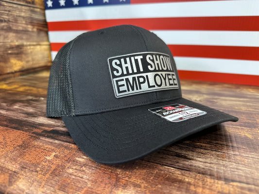 Shit Show Employee Patch Hat Richardson 112 Trucker Baseball Cap Baseball Cap Cotton