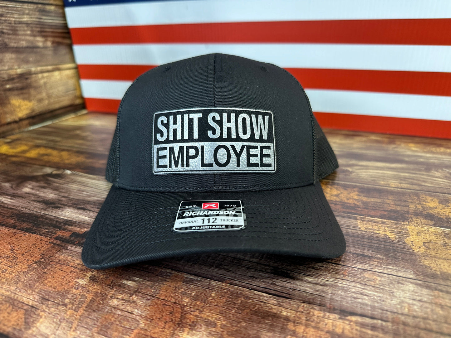 Shit Show Employee Patch Hat Richardson 112 Trucker Baseball Cap Baseball Cap Cotton