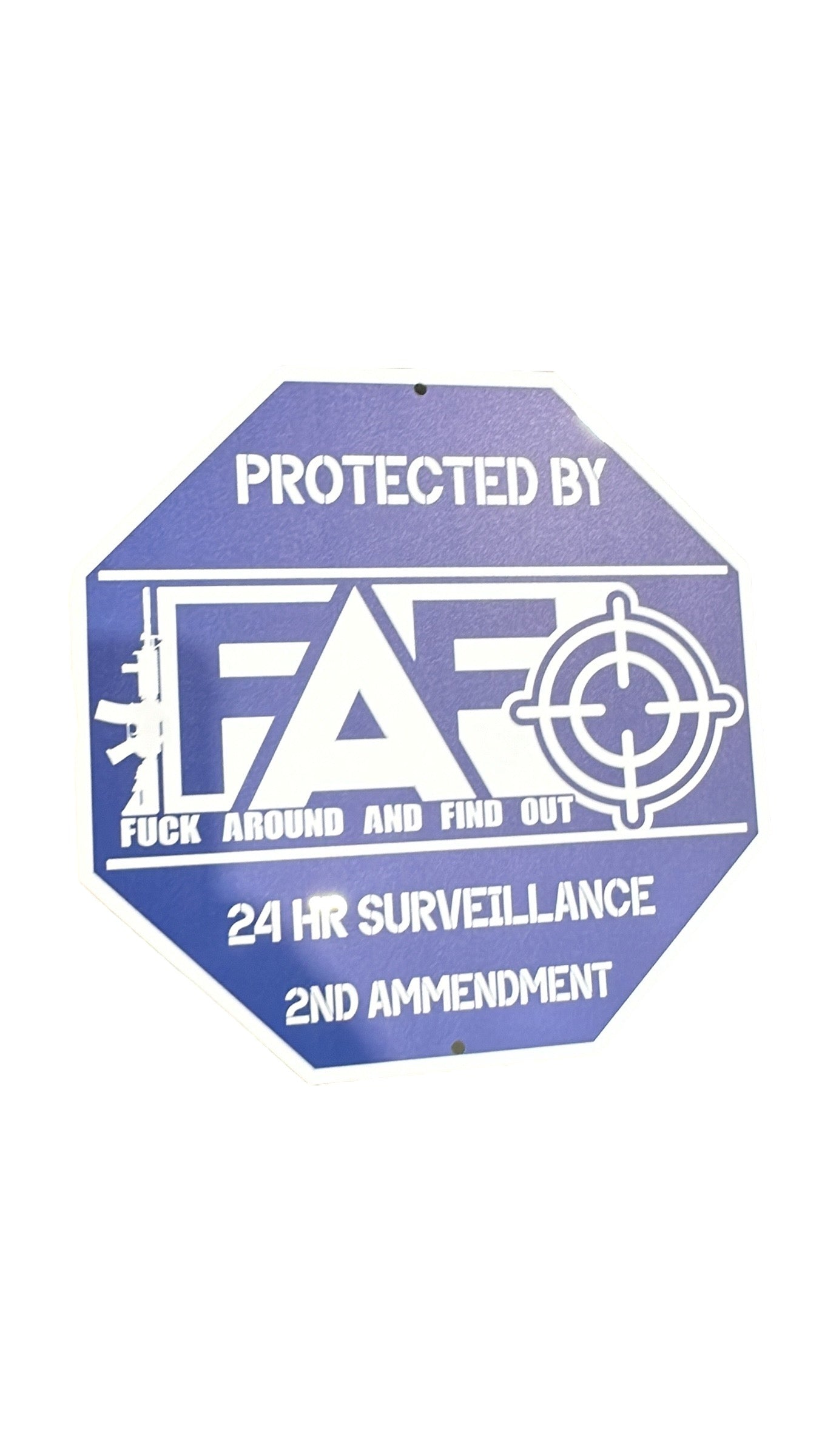 FAFO Security Sign - F Around and Find Out Sign with Stake | Protected by F Around and Find Out Sign | Funny Security Signs for Yard, Home Security Sign, 2nd Amendment Sign