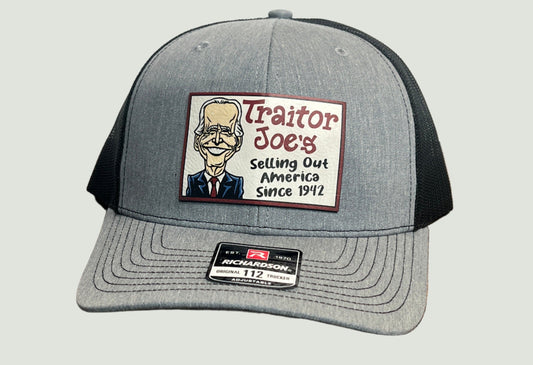 Traitor J’s Trucker Hat UV Printed Premium Leatherette FULL Color Patch on Richardson 112 Trucker Hat.