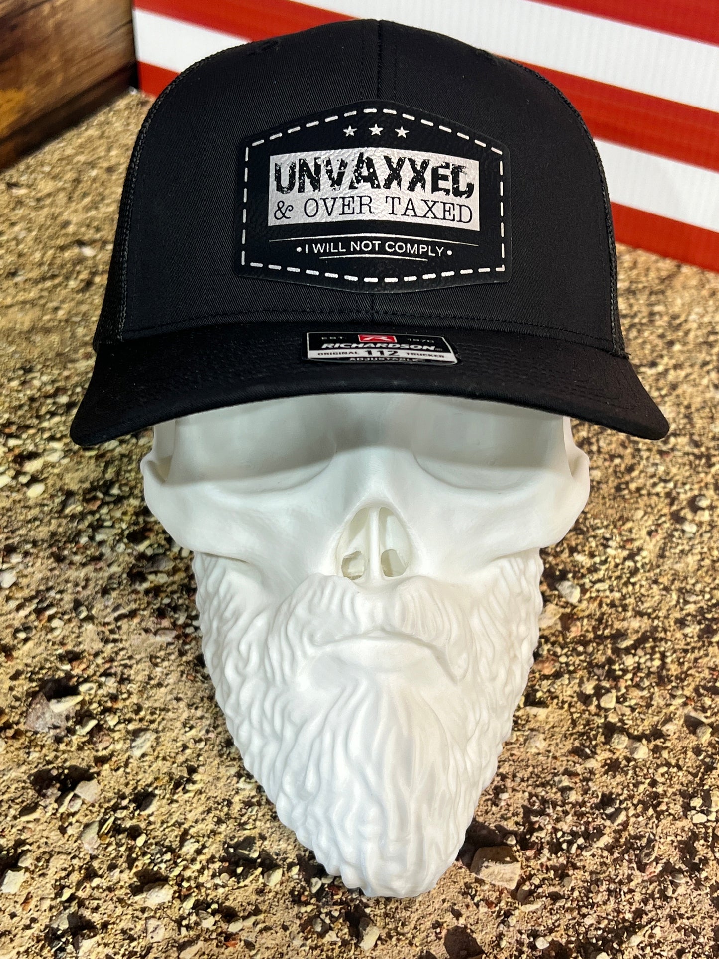 UNVAXXED & Over Taxed™ Richardson 112 Trucker Hat Best Hat for Men