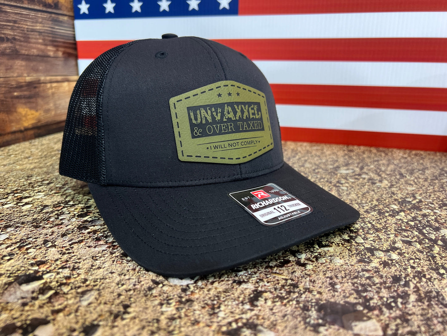 UNVAXXED & Over Taxed™ Richardson 112 Trucker Hat Best Hat for Men