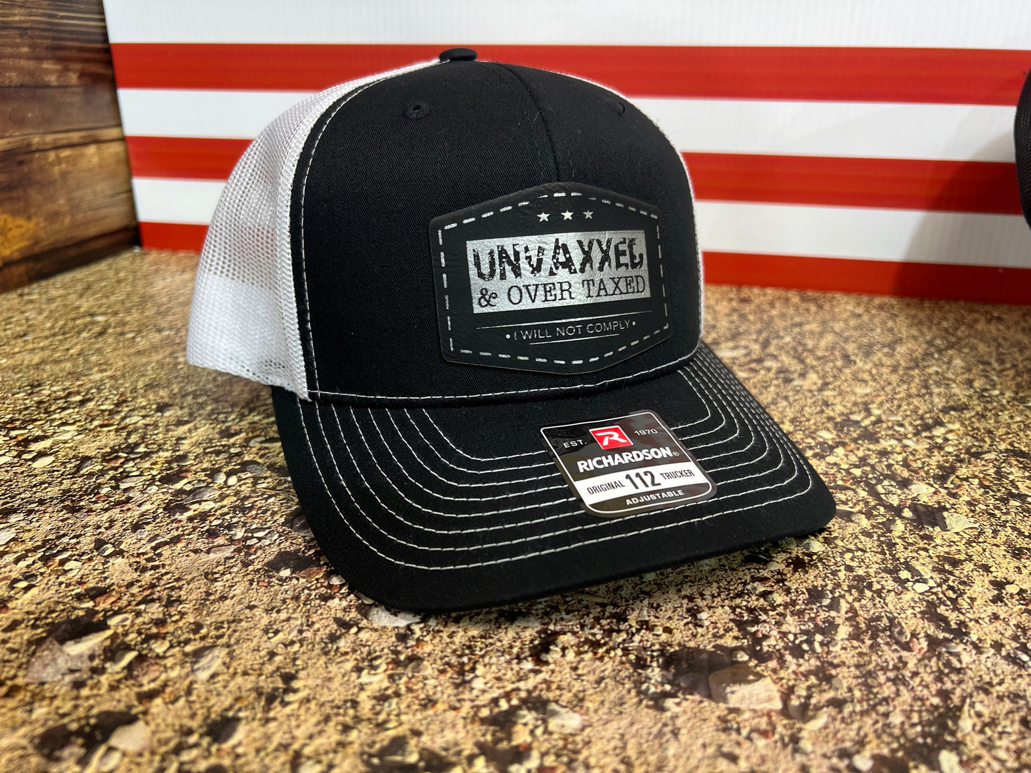 UNVAXXED & Over Taxed™ Richardson 112 Trucker Hat Best Hat for Men