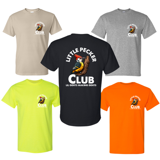 Little Pecker Club Big Dents T-Shirt - DryBlend Moisture Wicking High Quality TShirt Funny Shirt Adult Tee Genx