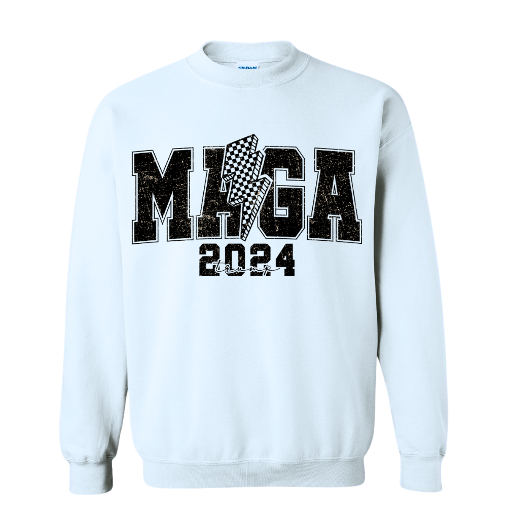 MAGA 2024 Make America Great Again Sweatshirt Softstyle Cotton/Poly blend, High Quality