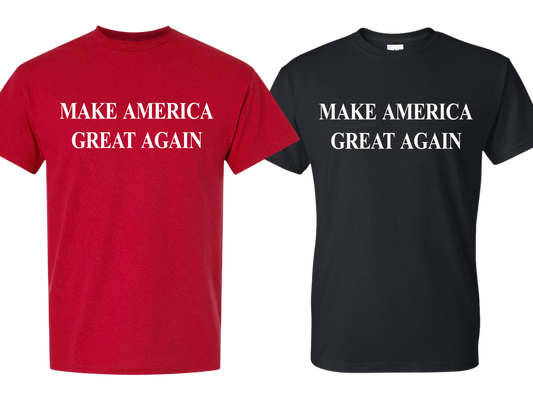 Make America Great Again T-Shirt - DryBlend Moisture Wicking TShirt Funny Shirt Adult Tee Genx