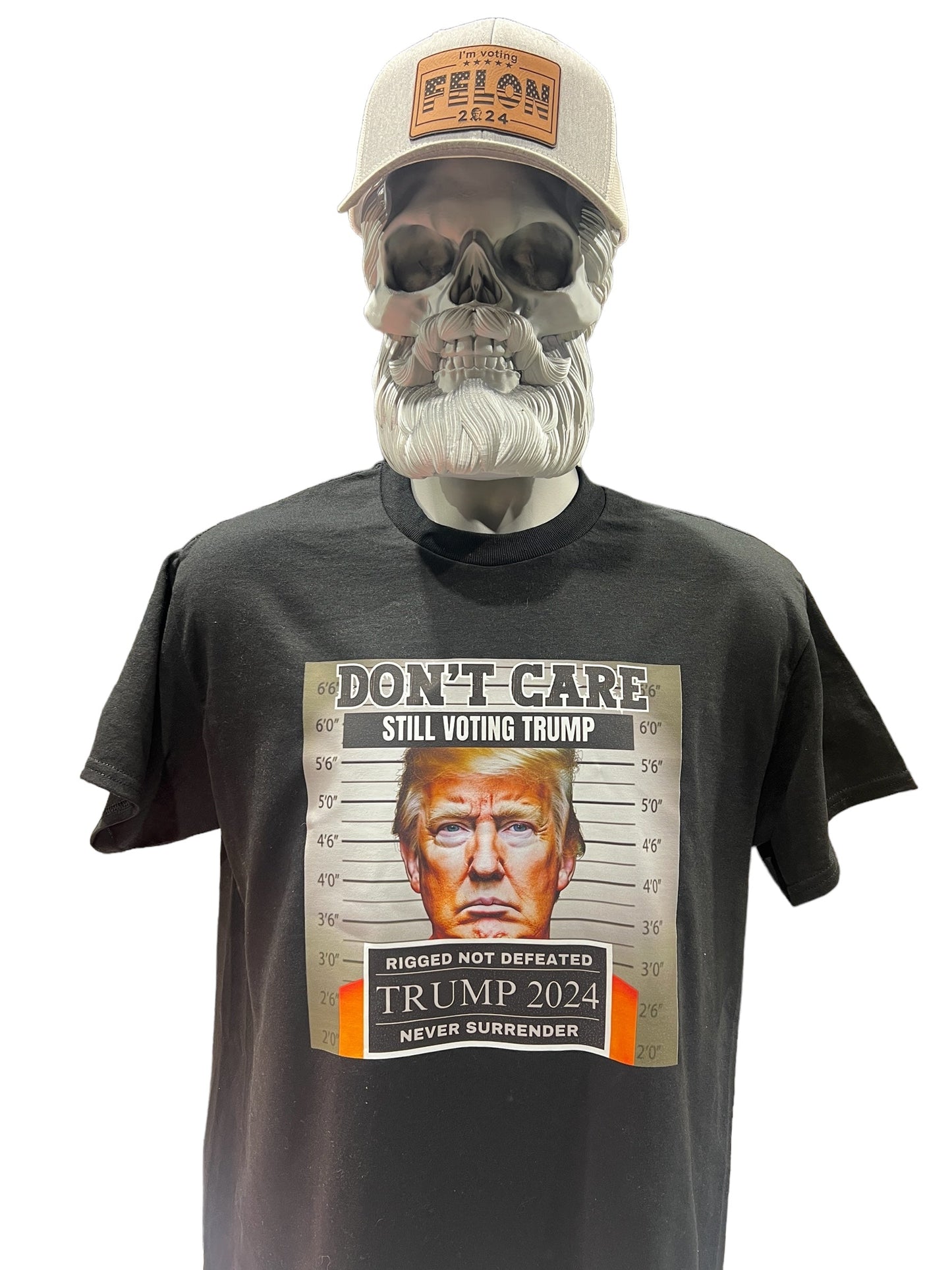 Don't Care Still Voting for Trump 2024 Felon T-Shirt - DryBlend Moisture Wicking High Quality Unisex TShirt Funny Shirt Unisex Shirt GenX Shirt