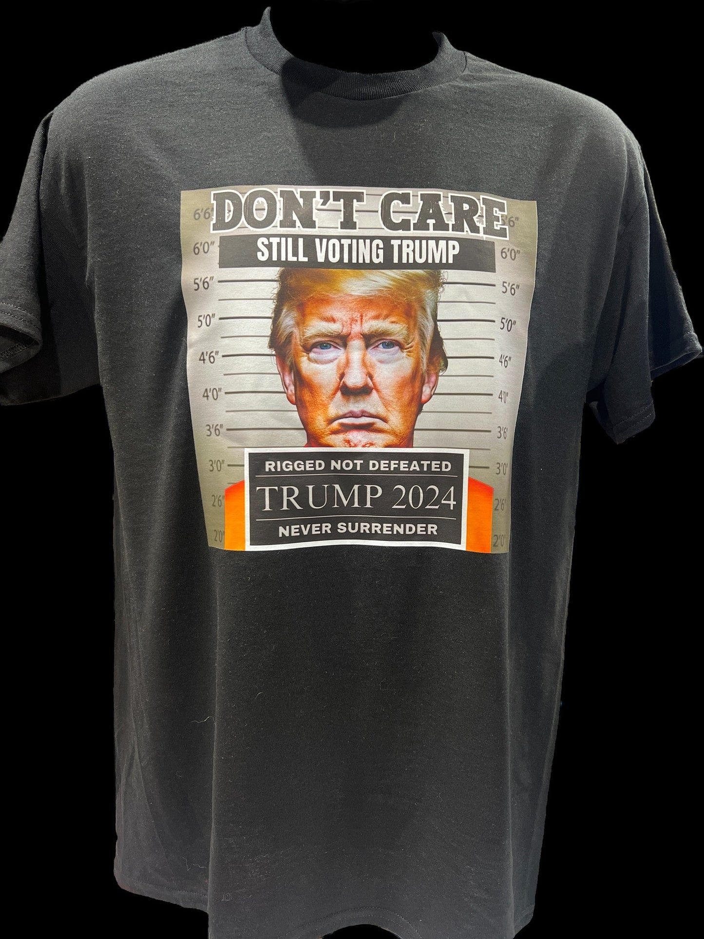 Don't Care Still Voting for Trump 2024 Felon T-Shirt - DryBlend Moisture Wicking High Quality Unisex TShirt Funny Shirt Unisex Shirt GenX Shirt