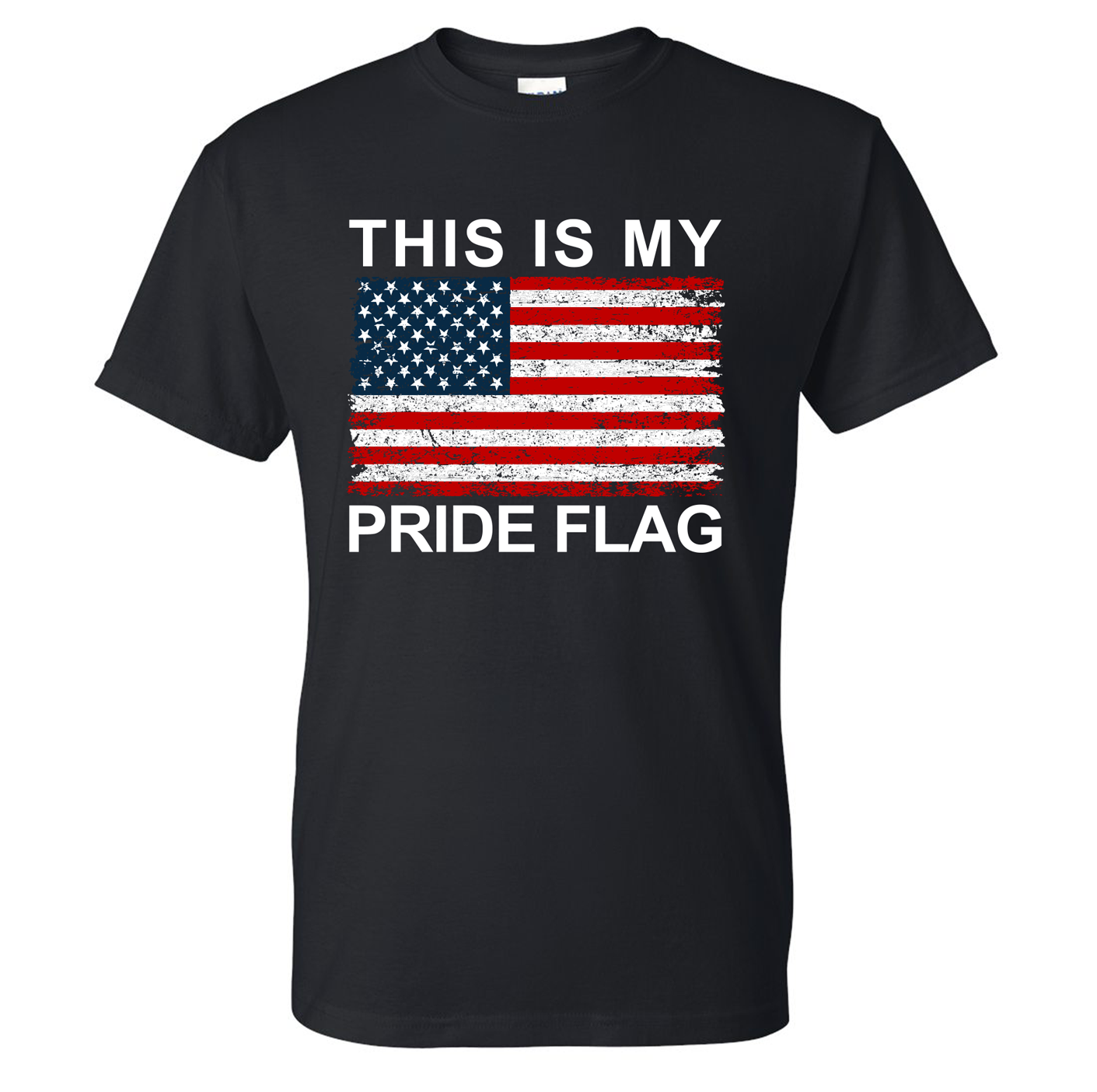 This is My Pride Flag T-Shirt DryBlend Moisture Wicking TShirt Funny Shirt Adult Tee Genx Crewneck