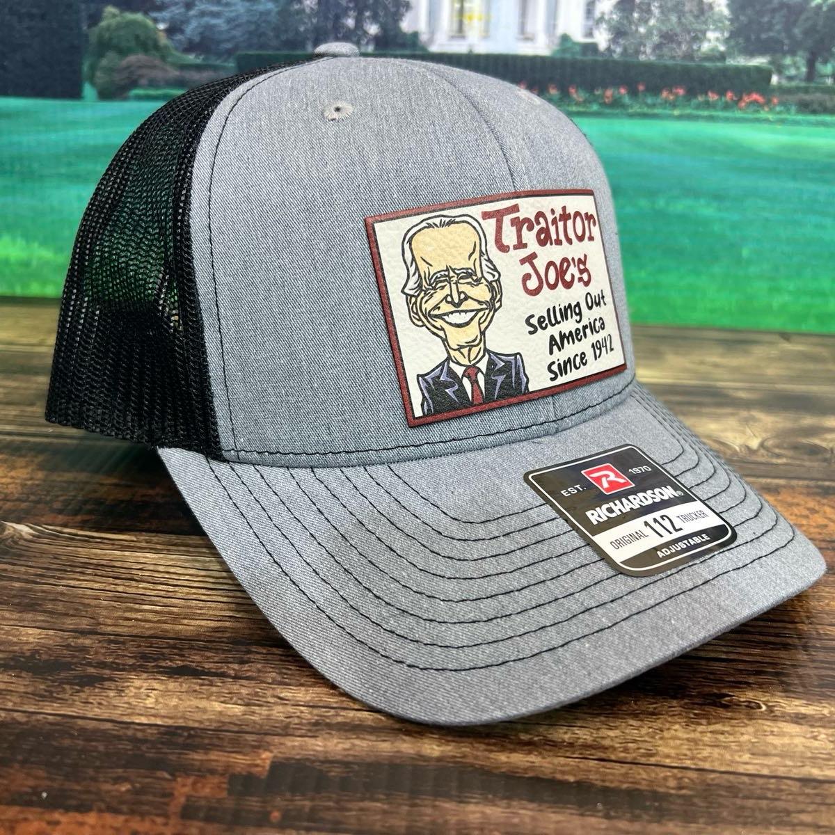 Traitor J’s Trucker Hat UV Printed Premium Leatherette FULL Color Patch on Richardson 112 Trucker Hat.