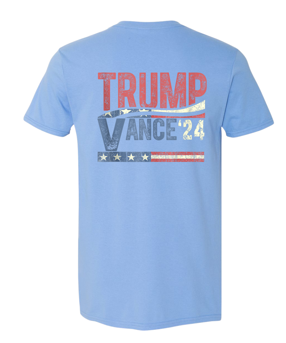 Trump Vance Vintage 2024 T-Shirt - DryBlend Moisture Wicking High Quality TShirt Funny Shirt Unisex shirt GenX Shirt