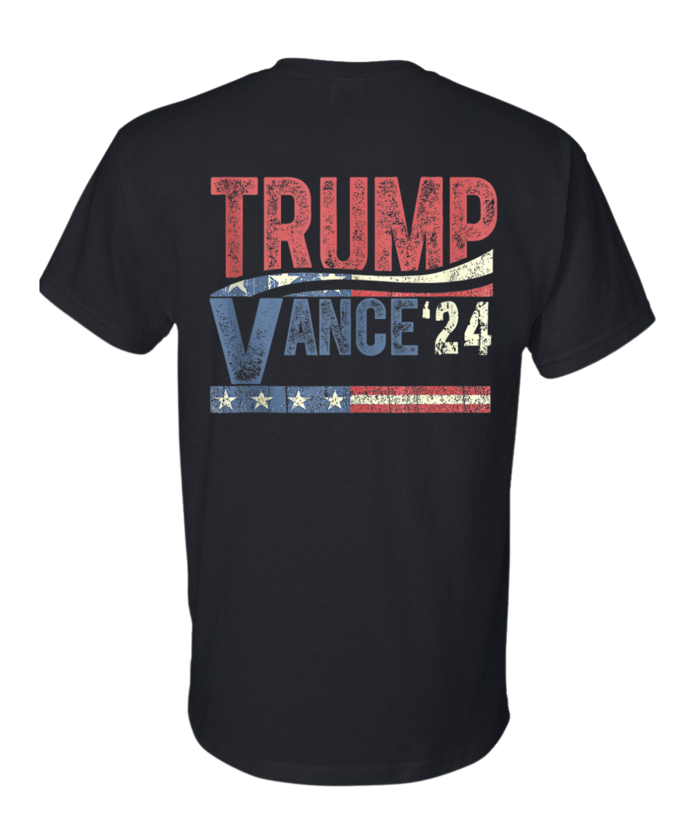 Trump Vance Vintage 2024 T-Shirt - DryBlend Moisture Wicking High Quality TShirt Funny Shirt Unisex shirt GenX Shirt